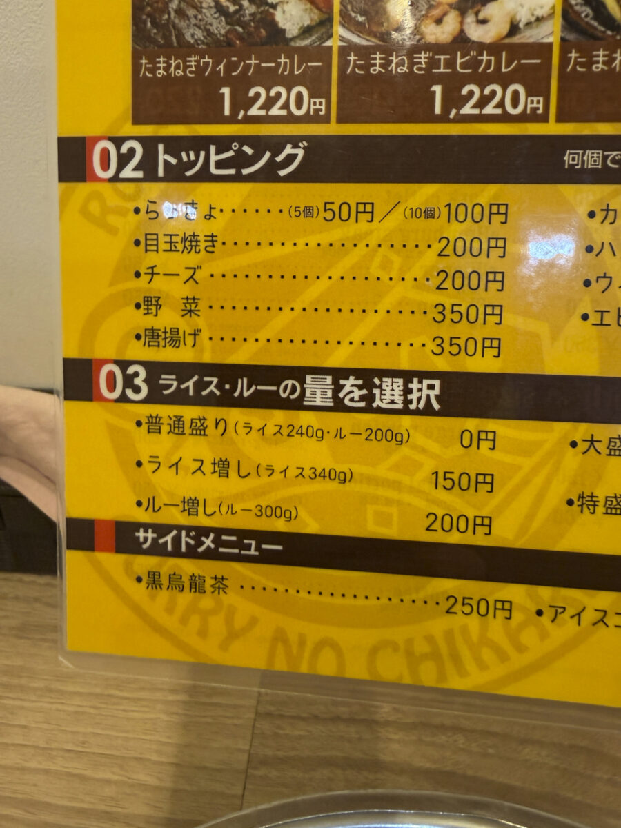 カレーのちから 札幌アピア店 玉ねぎまるごとカレー